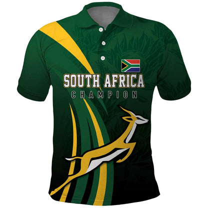 South Africa WC2026 Personalized Polo Shirt Springboks Champion