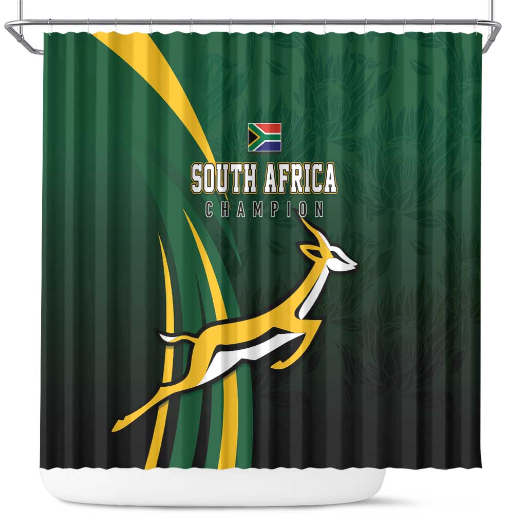 South Africa WC2026 Shower Curtain Springboks Champion