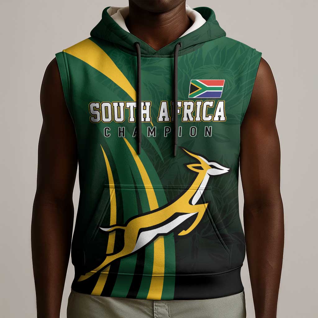 South Africa WC2026 Personalized Sleeveless Hoodie Springboks Champion