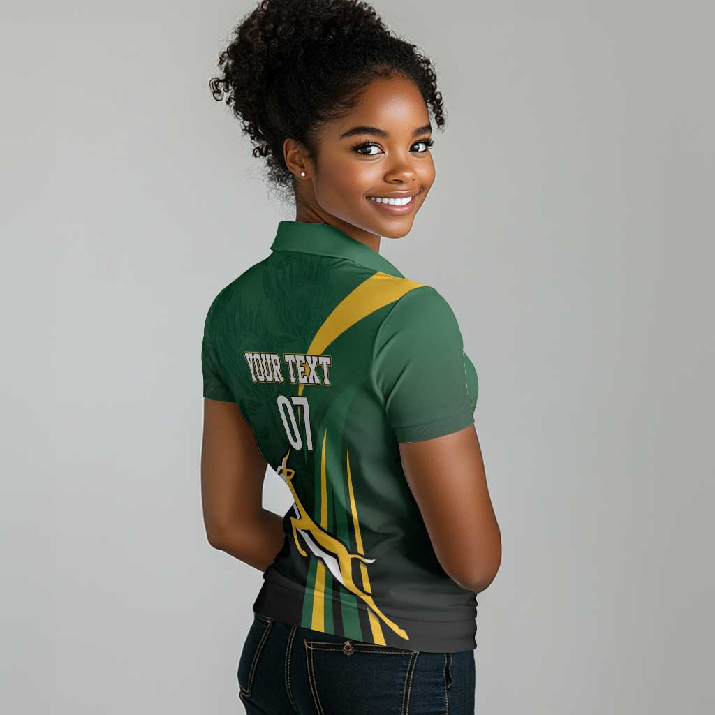 South Africa WC2026 Personalized Women Polo Shirt Springboks Champion