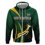 South Africa WC2026 Personalized Zip Hoodie Springboks Champion