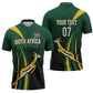 South Africa WC2026 Personalized Zipper Polo Shirt Springboks Champion
