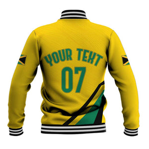 Personalised Jamaica Football Baseball Jacket Reggae Boyz Retro WC 1998 Inspired LT7