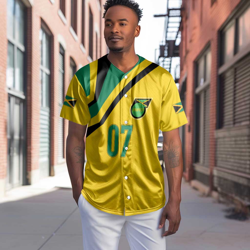 Personalised Jamaica Football Baseball Jersey Reggae Boyz Retro WC