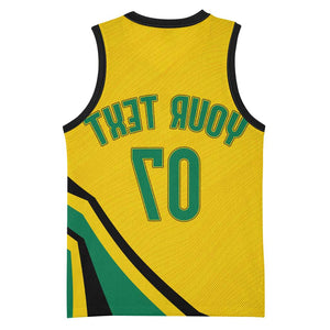 Personalised Jamaica Football Basketball Jersey Reggae Boyz Retro WC 1998 Inspired - African Pride