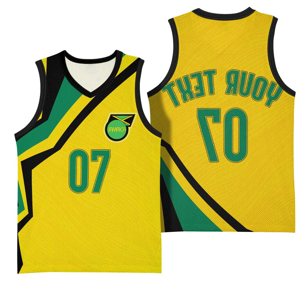 Personalised Jamaica Football Basketball Jersey Reggae Boyz Retro WC 1998 Inspired - African Pride