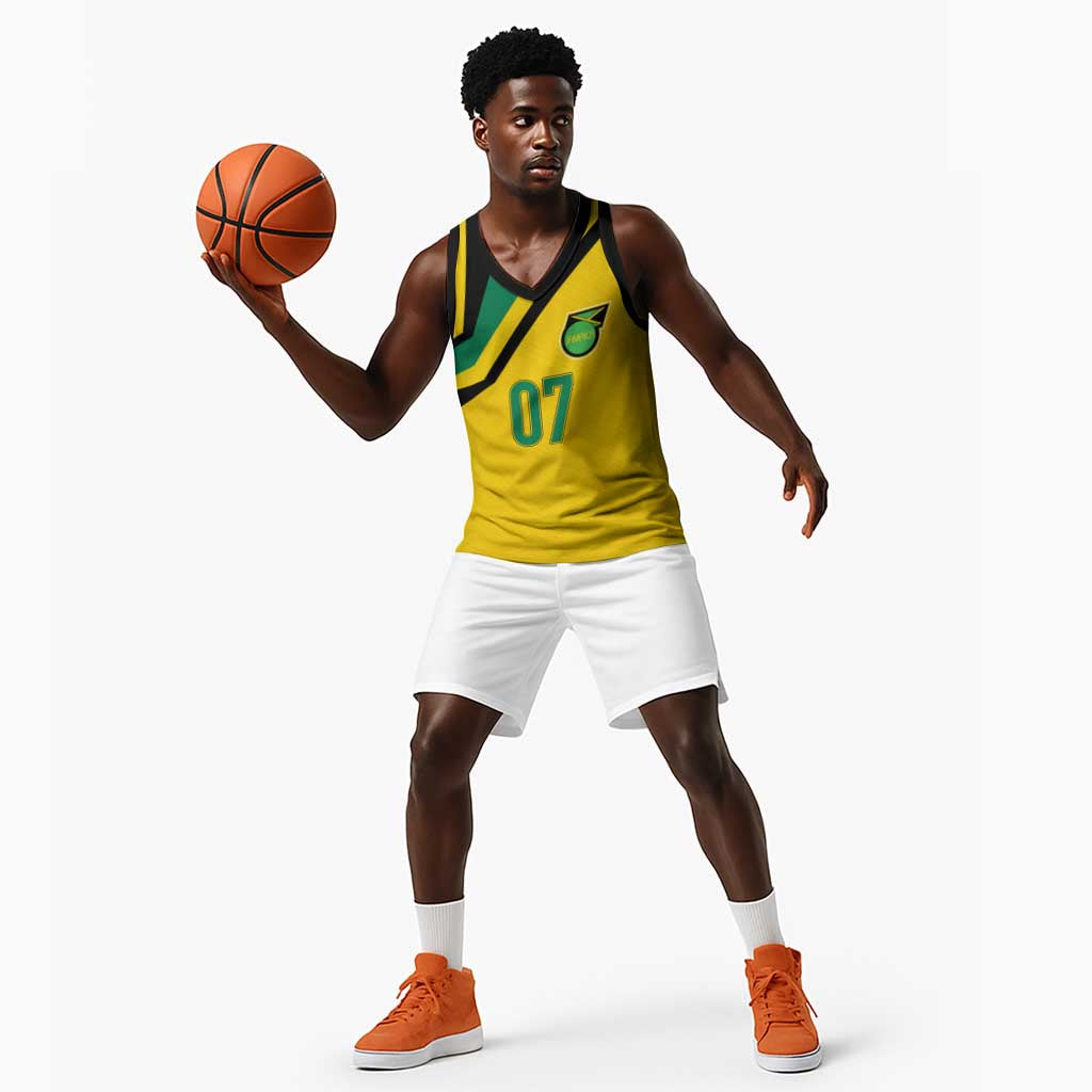 Personalised Jamaica Football Basketball Jersey Reggae Boyz Retro WC 1998 Inspired - African Pride