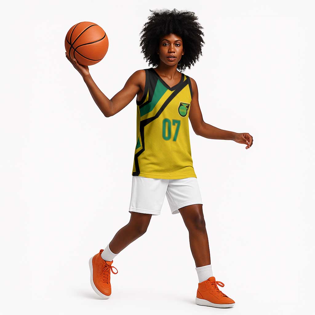 Personalised Jamaica Football Basketball Jersey Reggae Boyz Retro WC 1998 Inspired - African Pride