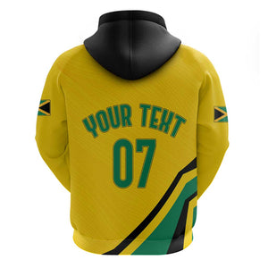 Personalised Jamaica Football Hoodie Reggae Boyz Retro WC 1998 Inspired