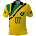 Personalised Jamaica Football Polo Shirt Reggae Boyz Retro WC 1998 Inspired