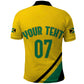 Personalised Jamaica Football Polo Shirt Reggae Boyz Retro WC 1998 Inspired