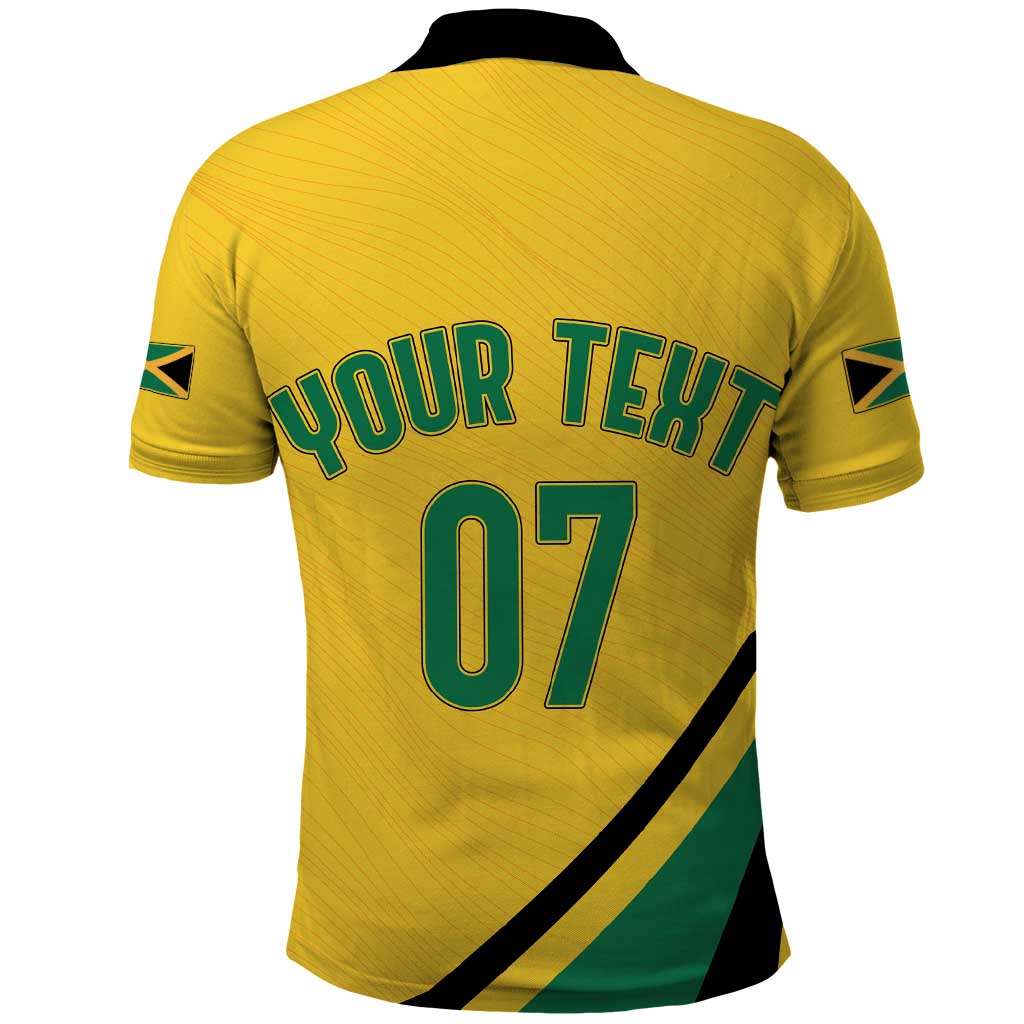 Personalised Jamaica Football Polo Shirt Reggae Boyz Retro WC 1998 Inspired