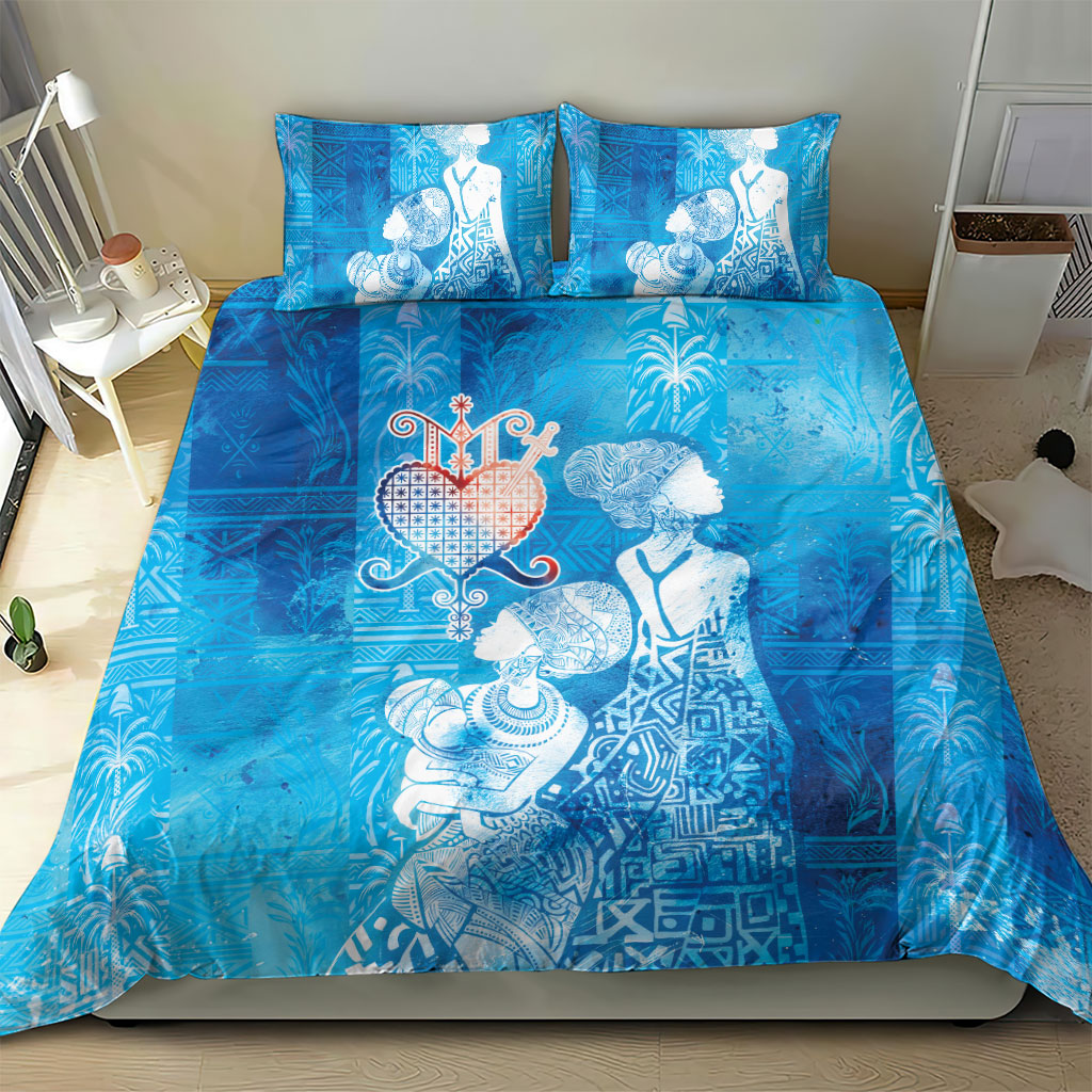 Afro Erzulie Dantor Veve Bedding Set Mother Goddess