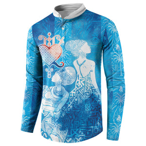 Afro Erzulie Dantor Veve Button Sweatshirt Mother Goddess