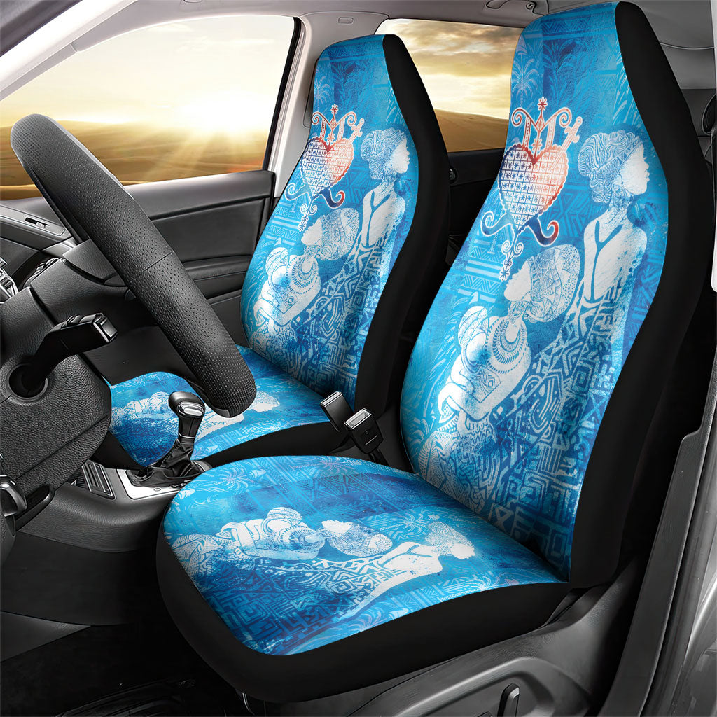 Afro Erzulie Dantor Veve Car Seat Cover Mother Goddess