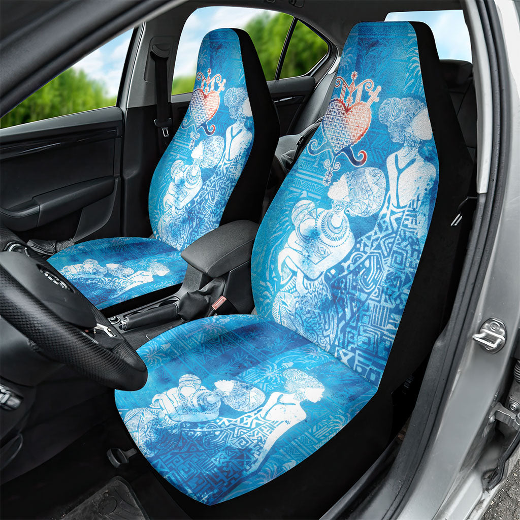 Afro Erzulie Dantor Veve Car Seat Cover Mother Goddess