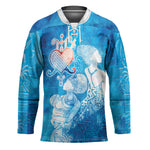Afro Erzulie Dantor Veve Hockey Jersey Mother Goddess