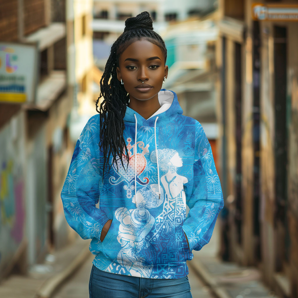 Afro Erzulie Dantor Veve Hoodie Mother Goddess