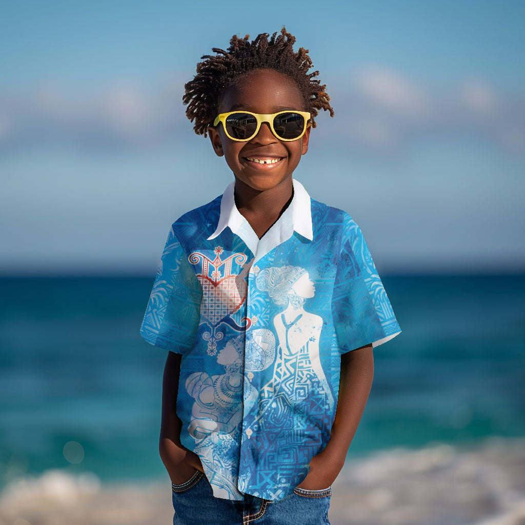 Afro Erzulie Dantor Veve Kid Hawaiian Shirt Mother Goddess