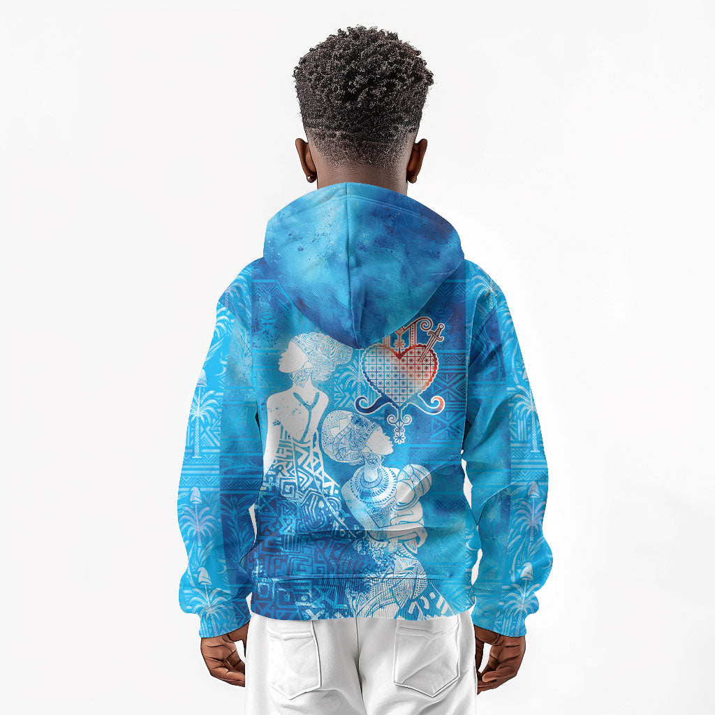 Afro Erzulie Dantor Veve Kid Hoodie Mother Goddess