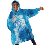 Afro Erzulie Dantor Veve Kid Wearable Blanket Hoodie Mother Goddess