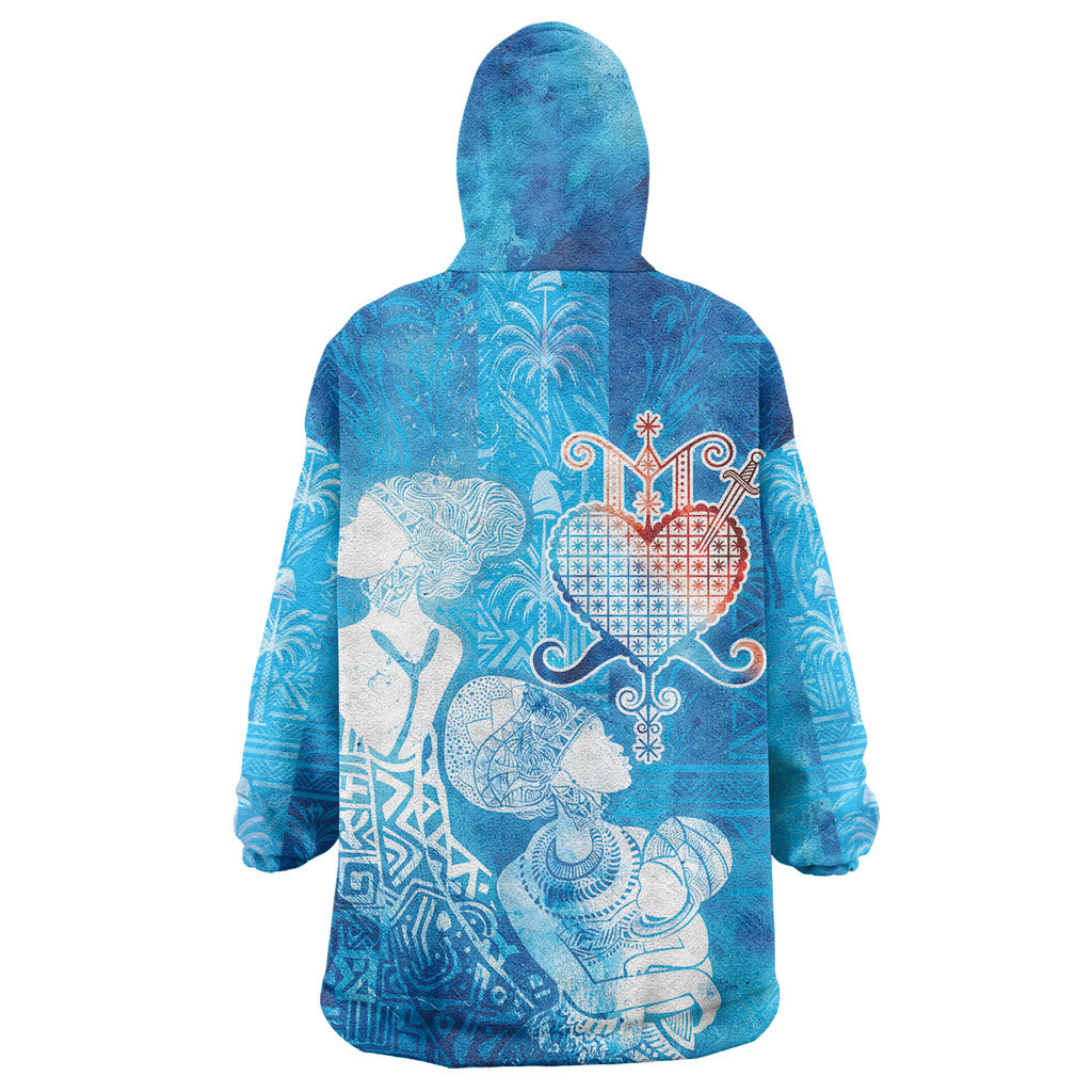 Afro Erzulie Dantor Veve Kid Wearable Blanket Hoodie Mother Goddess