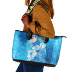 Afro Erzulie Dantor Veve Leather Tote Bag Mother Goddess