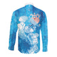 Afro Erzulie Dantor Veve Long Sleeve Button Shirt Mother Goddess