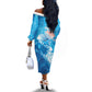 Afro Erzulie Dantor Veve Off The Shoulder Long Sleeve Dress Mother Goddess