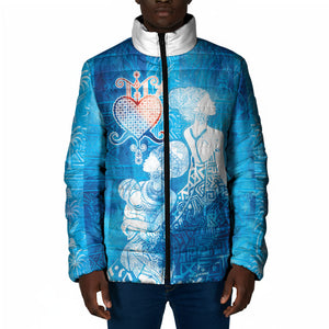 Afro Erzulie Dantor Veve Padded Jacket Mother Goddess