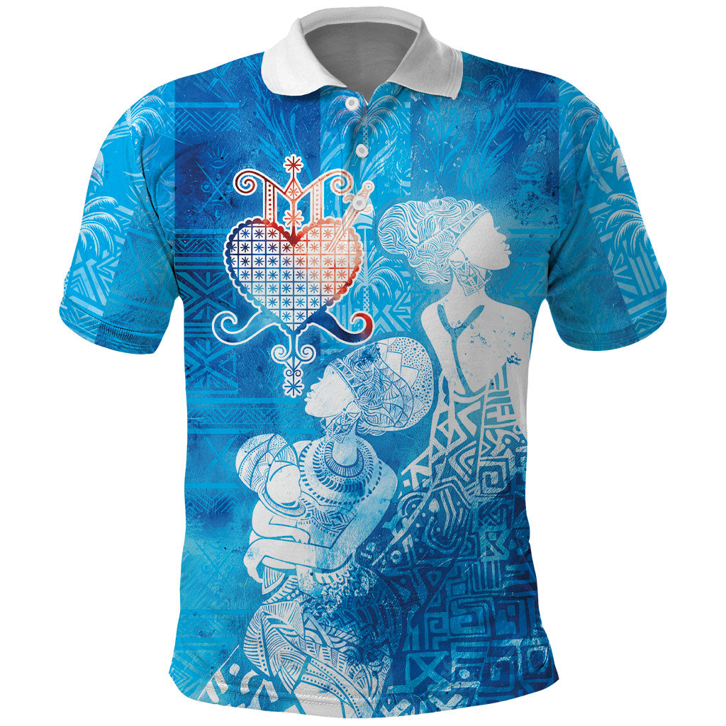 Afro Erzulie Dantor Veve Polo Shirt Mother Goddess