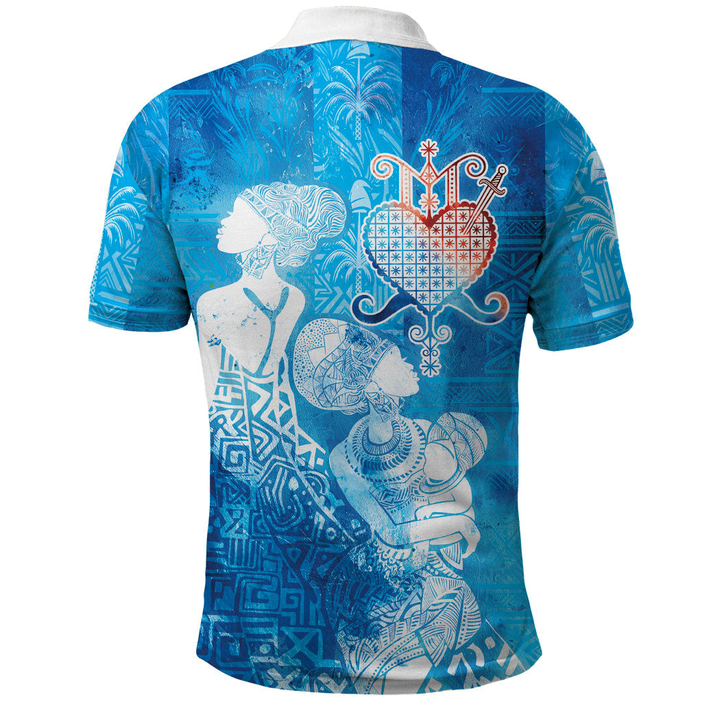 Afro Erzulie Dantor Veve Polo Shirt Mother Goddess