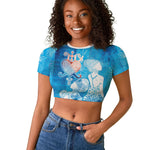 Afro Erzulie Dantor Veve Raglan Cropped T shirt Mother Goddess