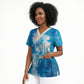 Afro Erzulie Dantor Veve Scrub Top Mother Goddess