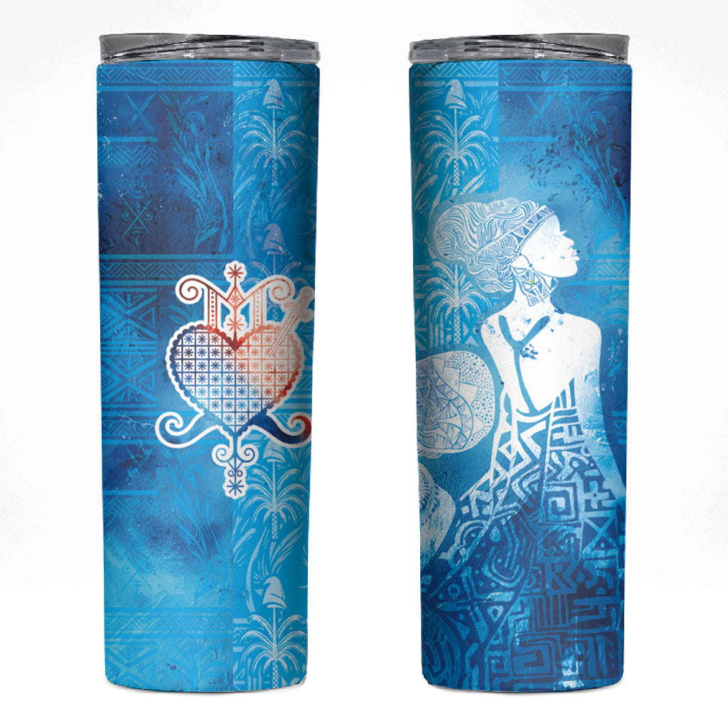 Afro Erzulie Dantor Veve Skinny Tumbler Mother Goddess