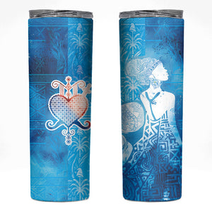 Afro Erzulie Dantor Veve Skinny Tumbler Mother Goddess