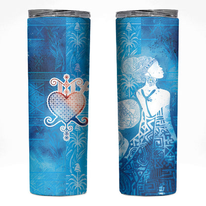 Afro Erzulie Dantor Veve Skinny Tumbler Mother Goddess