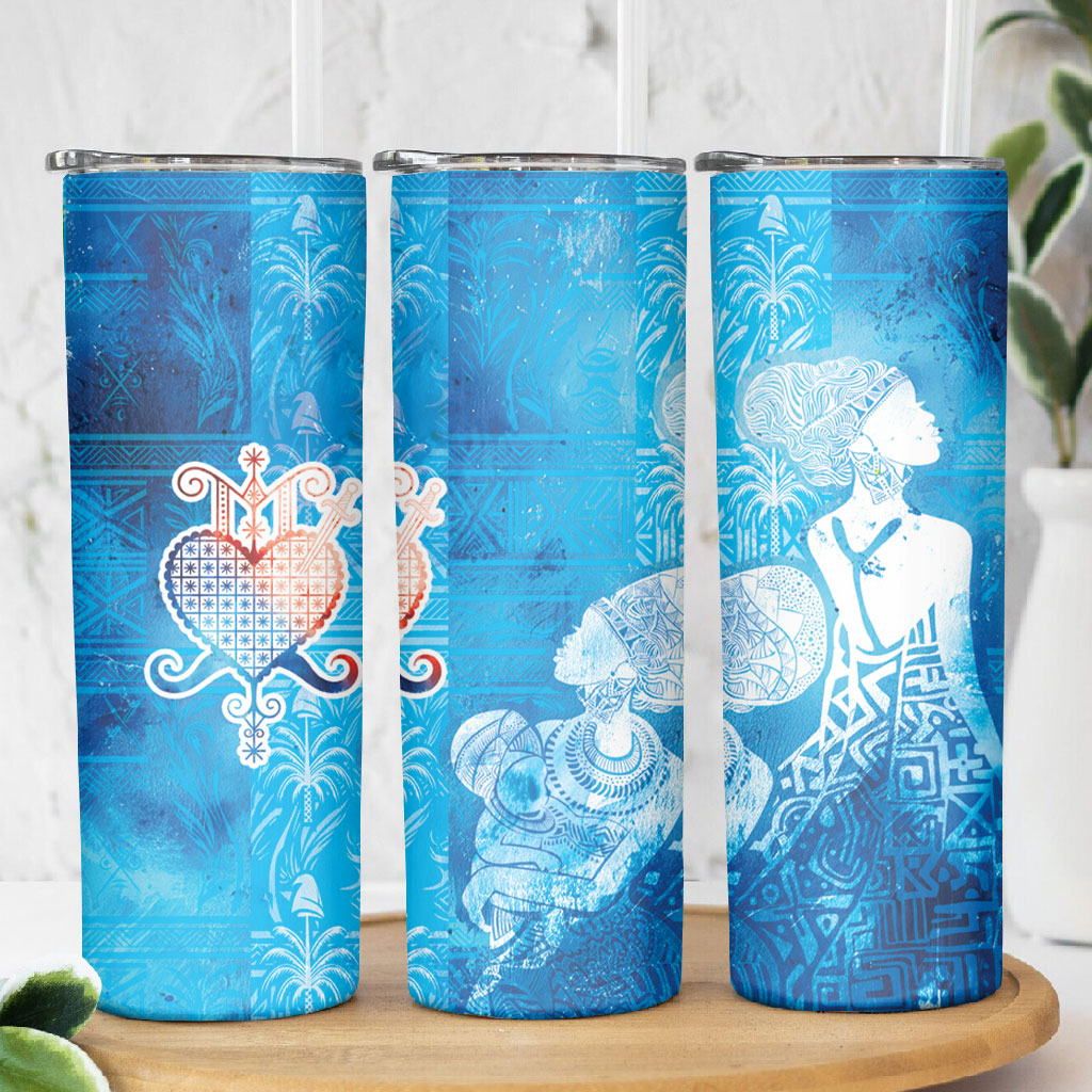 Afro Erzulie Dantor Veve Skinny Tumbler Mother Goddess