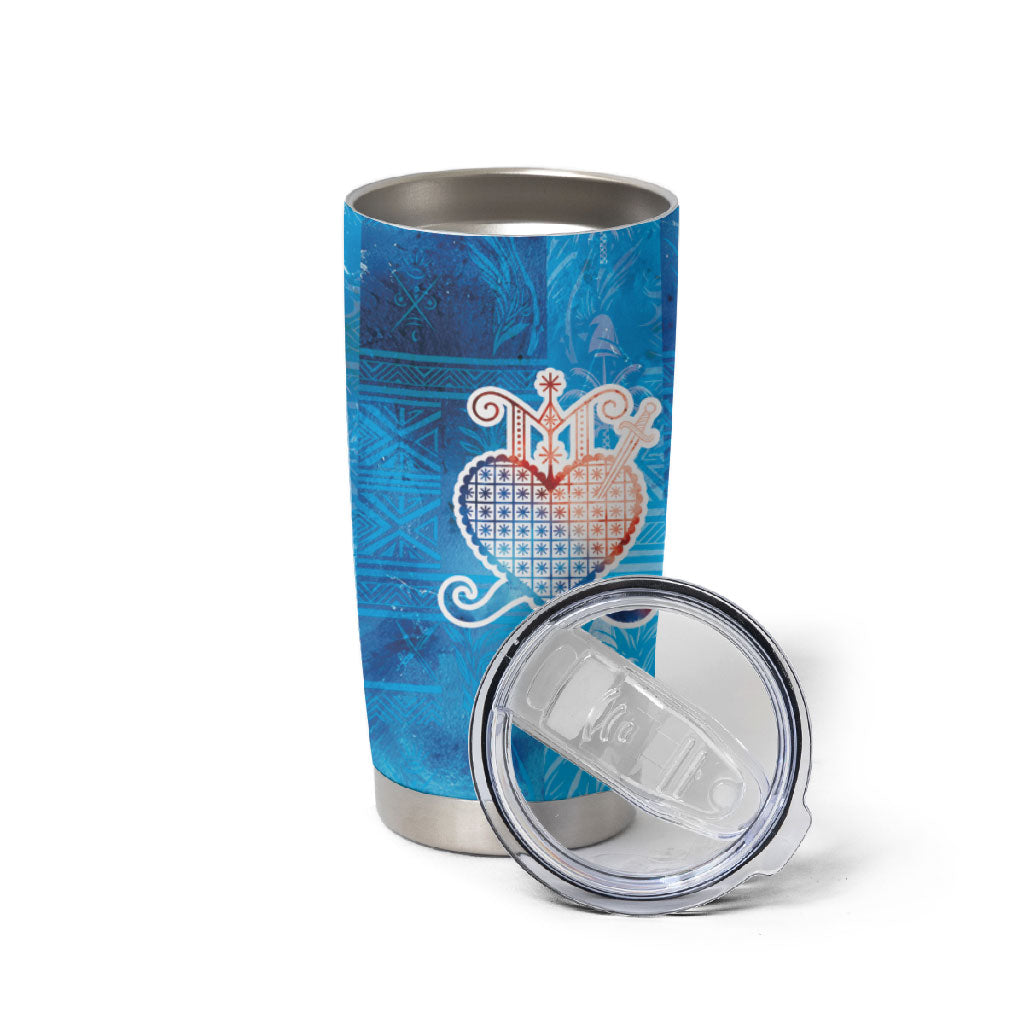 Afro Erzulie Dantor Veve Tumbler Cup Mother Goddess
