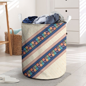Zimbabwe Heritage Laundry Basket Screen Print Animals Motif