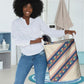 Zimbabwe Heritage Laundry Basket Screen Print Animals Motif