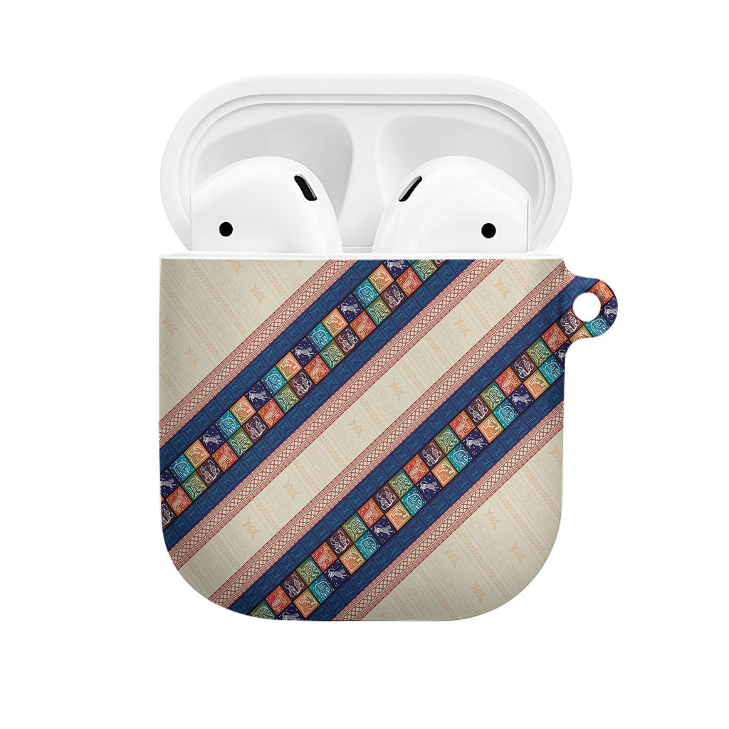 Zimbabwe Heritage AirPods Case Screen Print Animals Motif