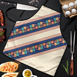 Zimbabwe Heritage Apron Screen Print Animals Motif