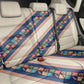 Zimbabwe Heritage Back Car Seat Cover Screen Print Animals Motif