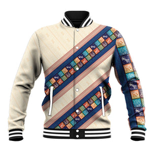 Zimbabwe Heritage Baseball Jacket Screen Print Animals Motif