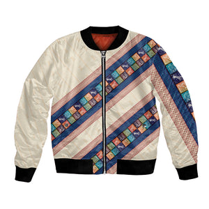 Zimbabwe Heritage Bomber Jacket Screen Print Animals Motif