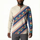 Zimbabwe Heritage Button Sweatshirt Screen Print Animals Motif