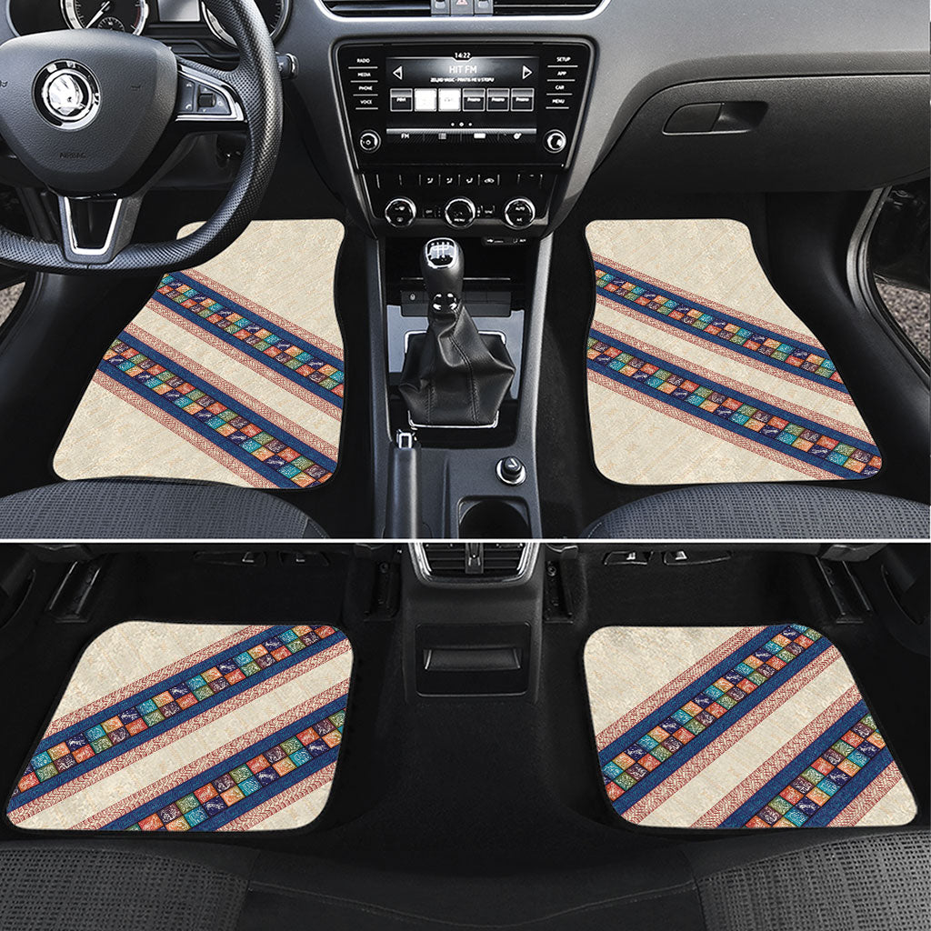 Zimbabwe Heritage Car Mats Screen Print Animals Motif