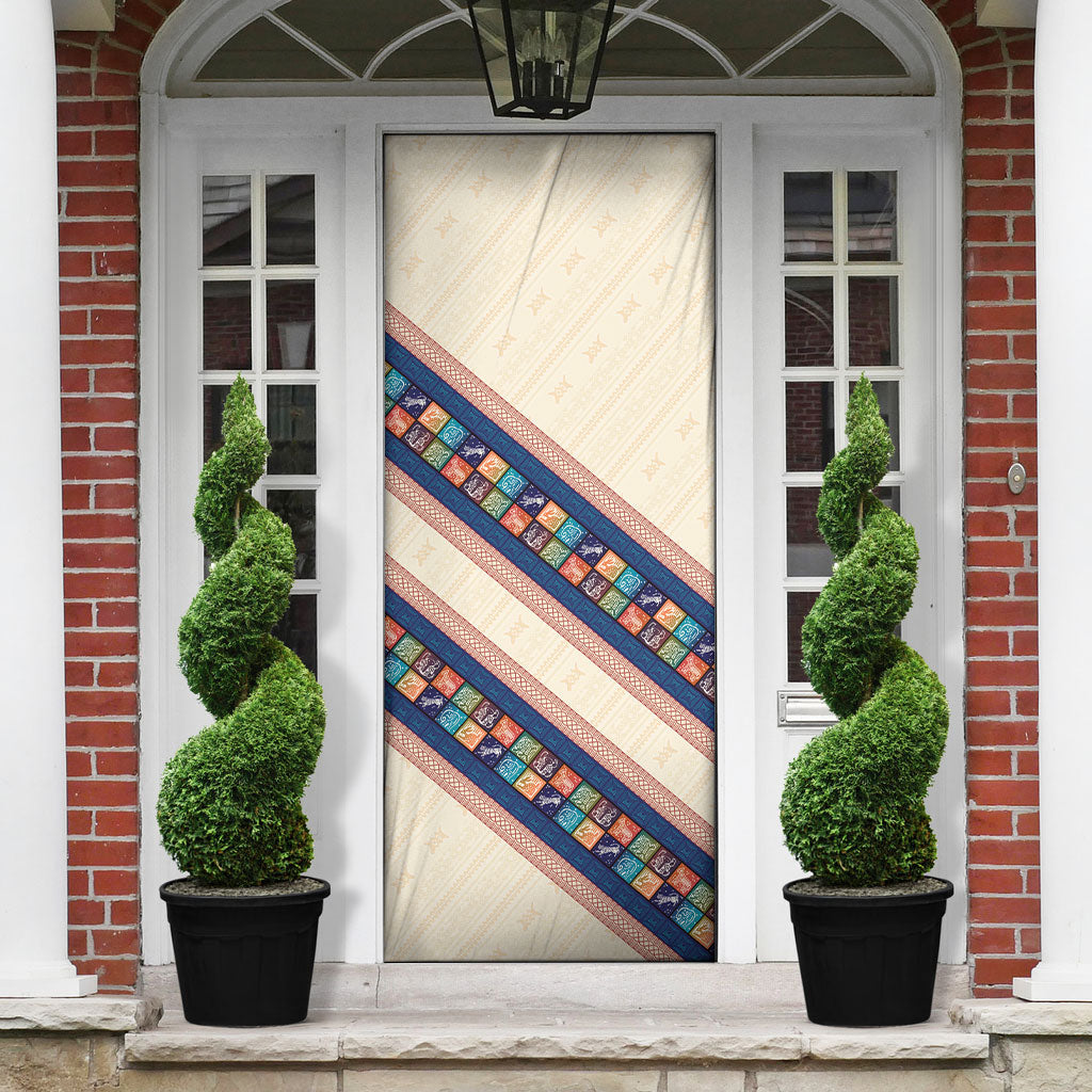 Zimbabwe Heritage Door Cover Screen Print Animals Motif