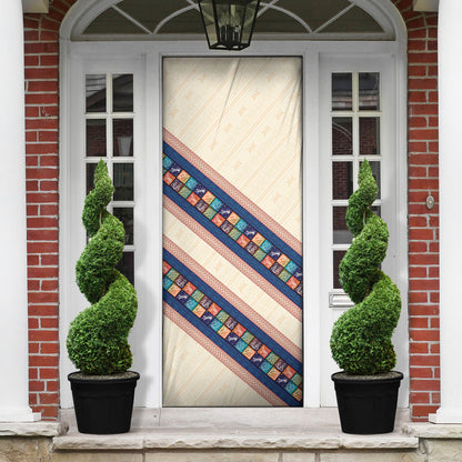 Zimbabwe Heritage Door Cover Screen Print Animals Motif